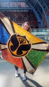 Global Journey London with Tomorrowland flag