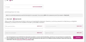 compensation form wizzair