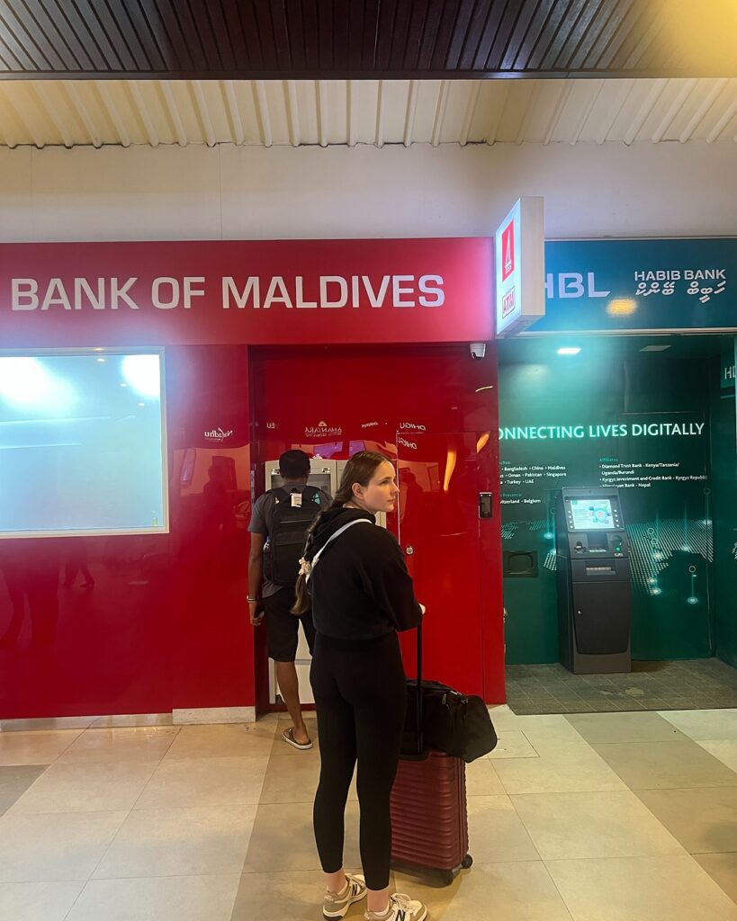 atm maldives airport cash machine velana